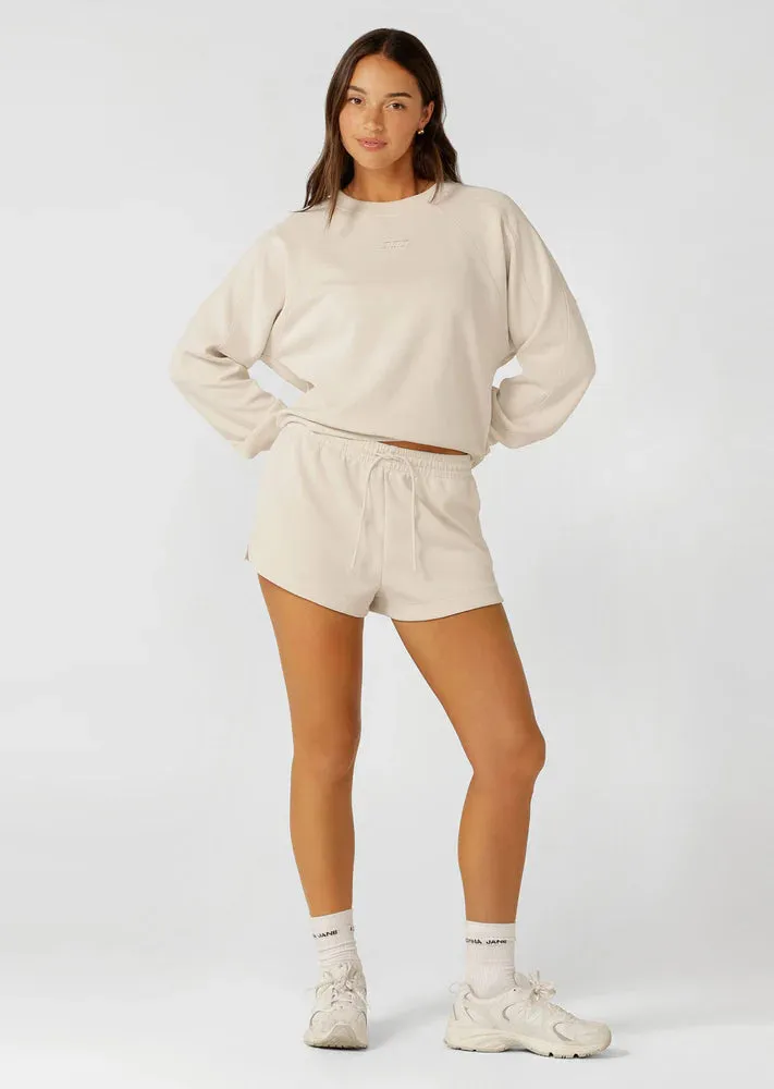 Cloud Nine Spacer Sweatshirt - Ivory