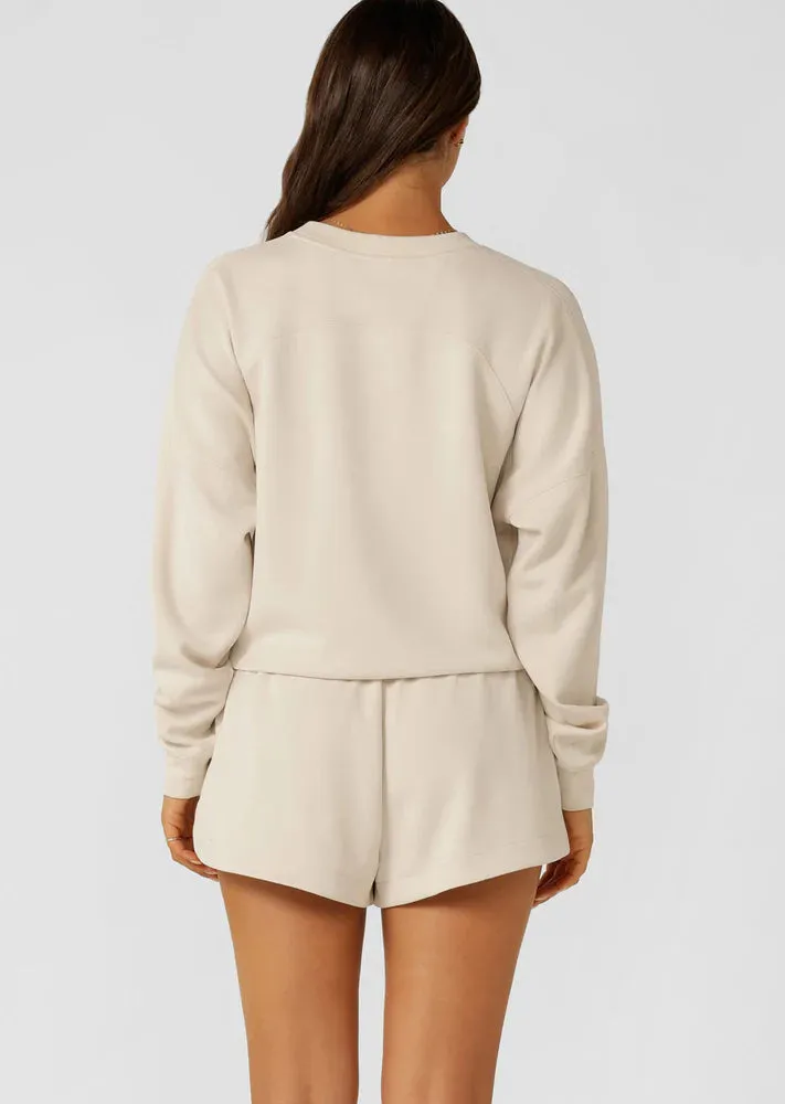 Cloud Nine Spacer Sweatshirt - Ivory