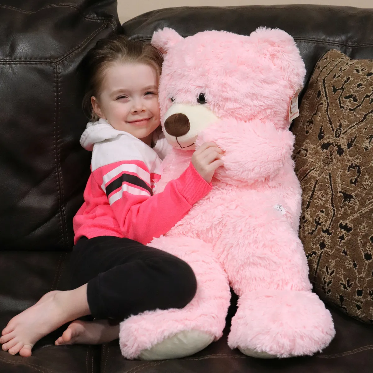 Giant Teddy Bear Plush Toy, Multicolor, 35.4/51 Inches
