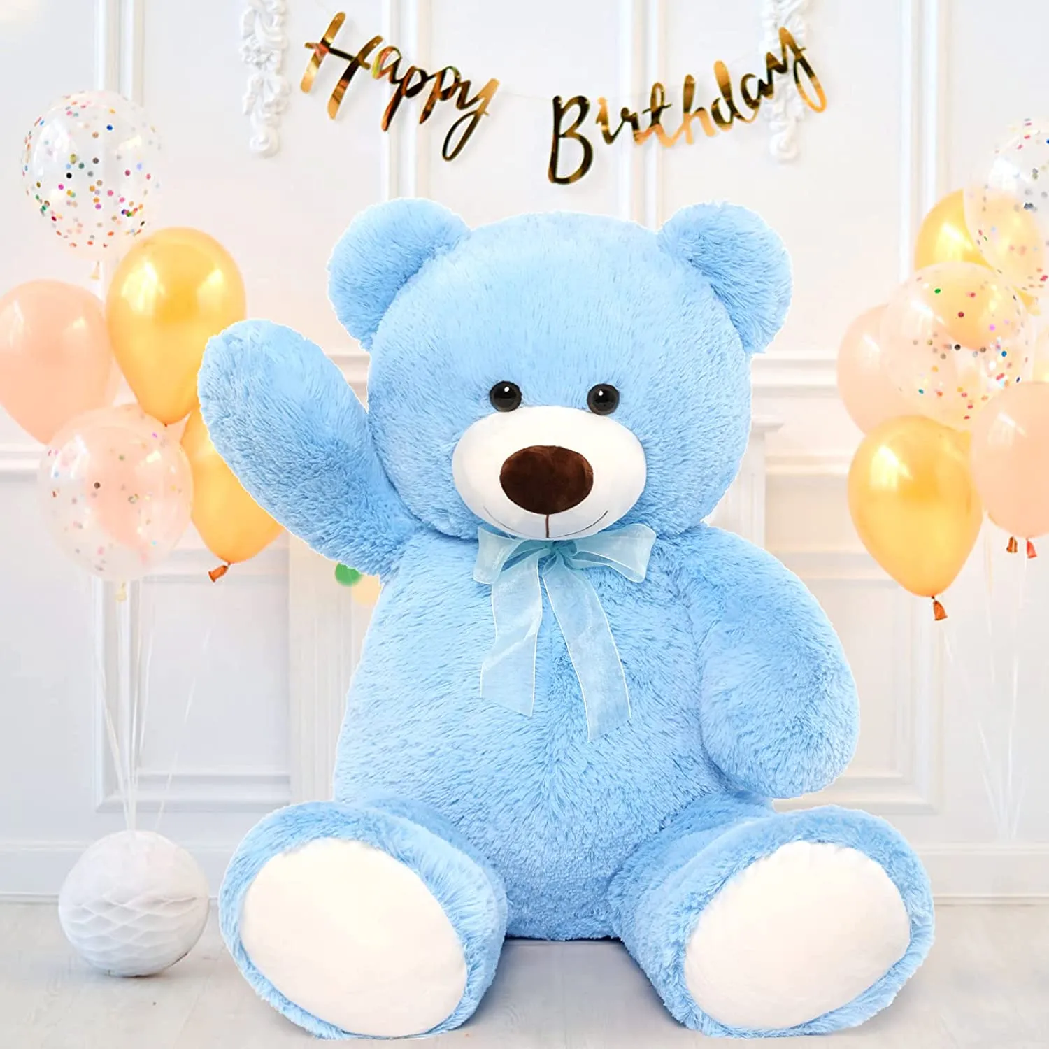 Giant Teddy Bear Plush Toy, Multicolor, 35.4/51 Inches