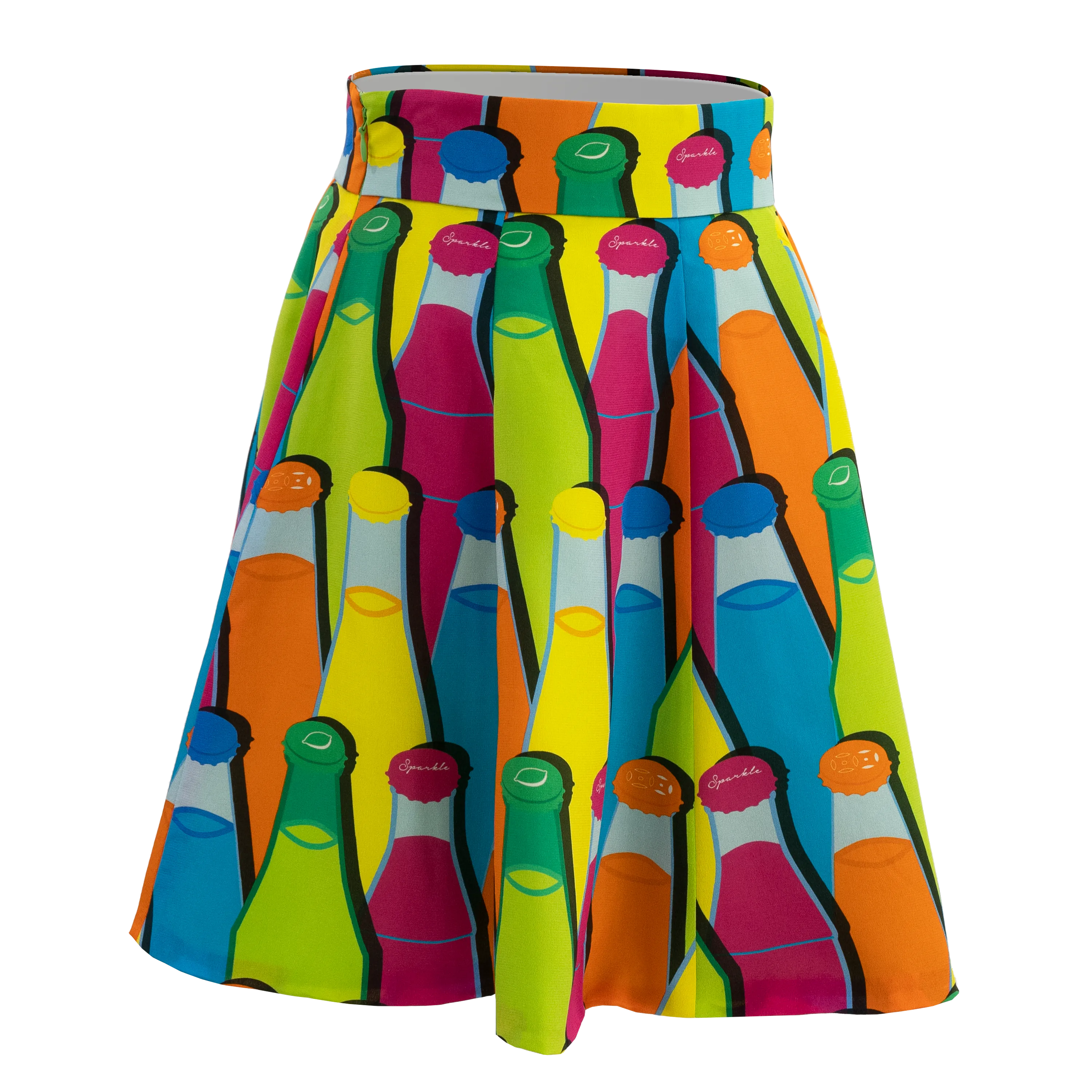 【SODA POP】100% Silk SODA POP Silk Mini Skirt (香港士多) (汽水情緣)
