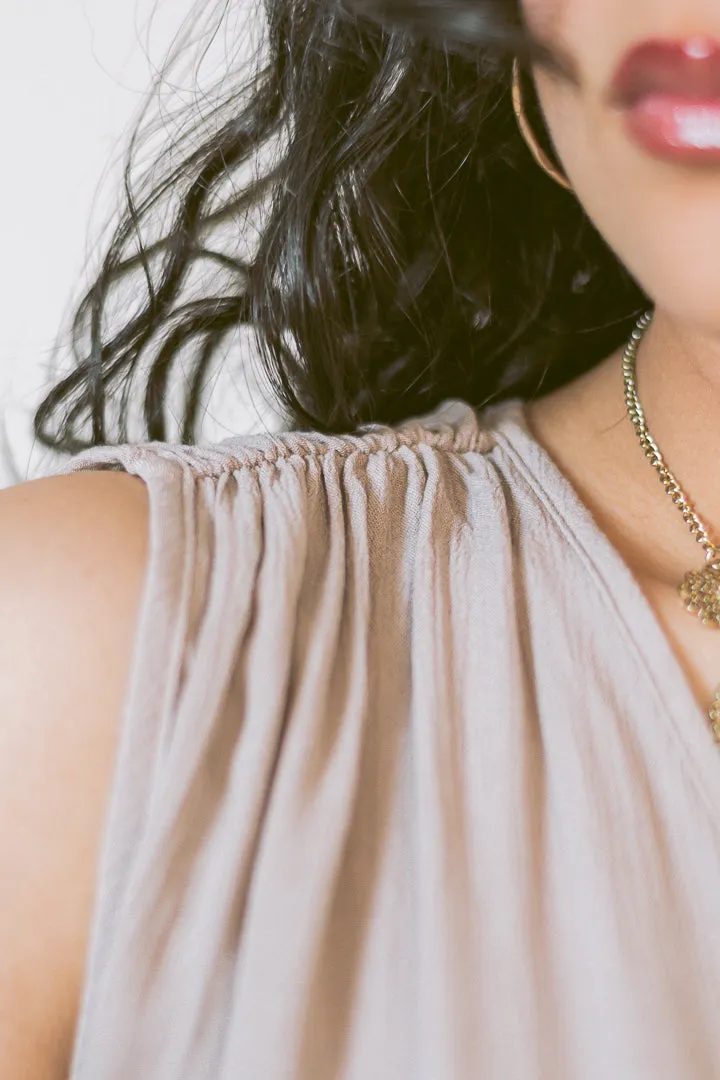 Soho Wrap Romper | {Ash Mocha}