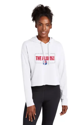 Sport-Tek ® Ladies PosiCharge ® Tri-Blend Wicking Fleece Crop Hooded Pullover - The Alumni