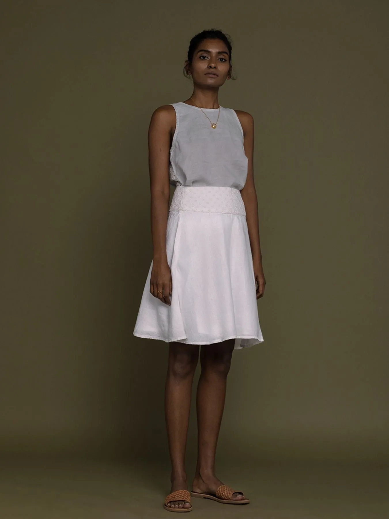 The Summer Camp Skirt, Coconut White