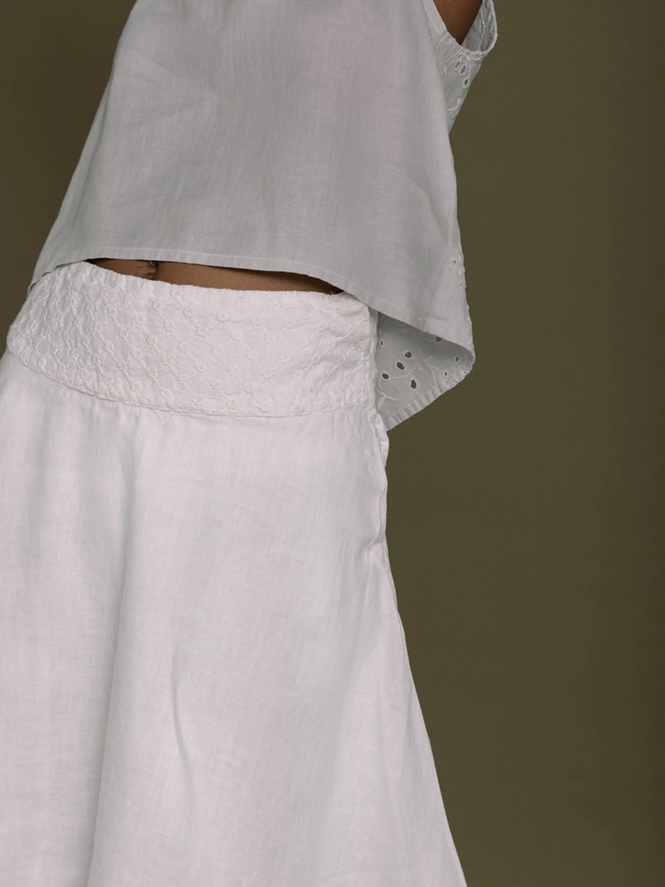The Summer Camp Skirt, Coconut White
