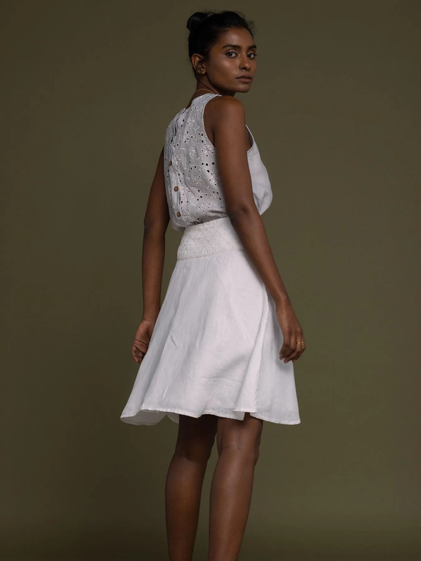 The Summer Camp Skirt, Coconut White