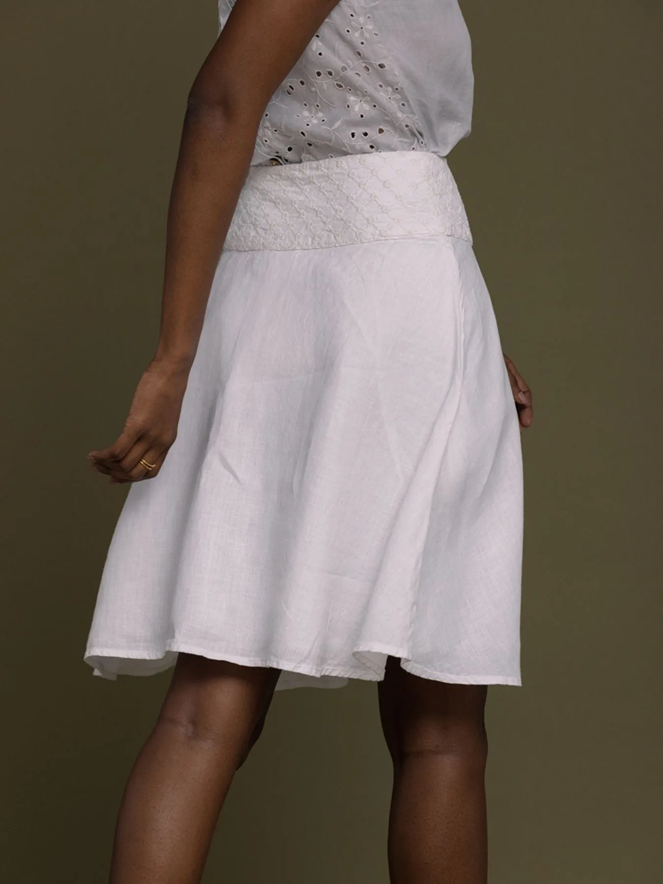 The Summer Camp Skirt, Coconut White